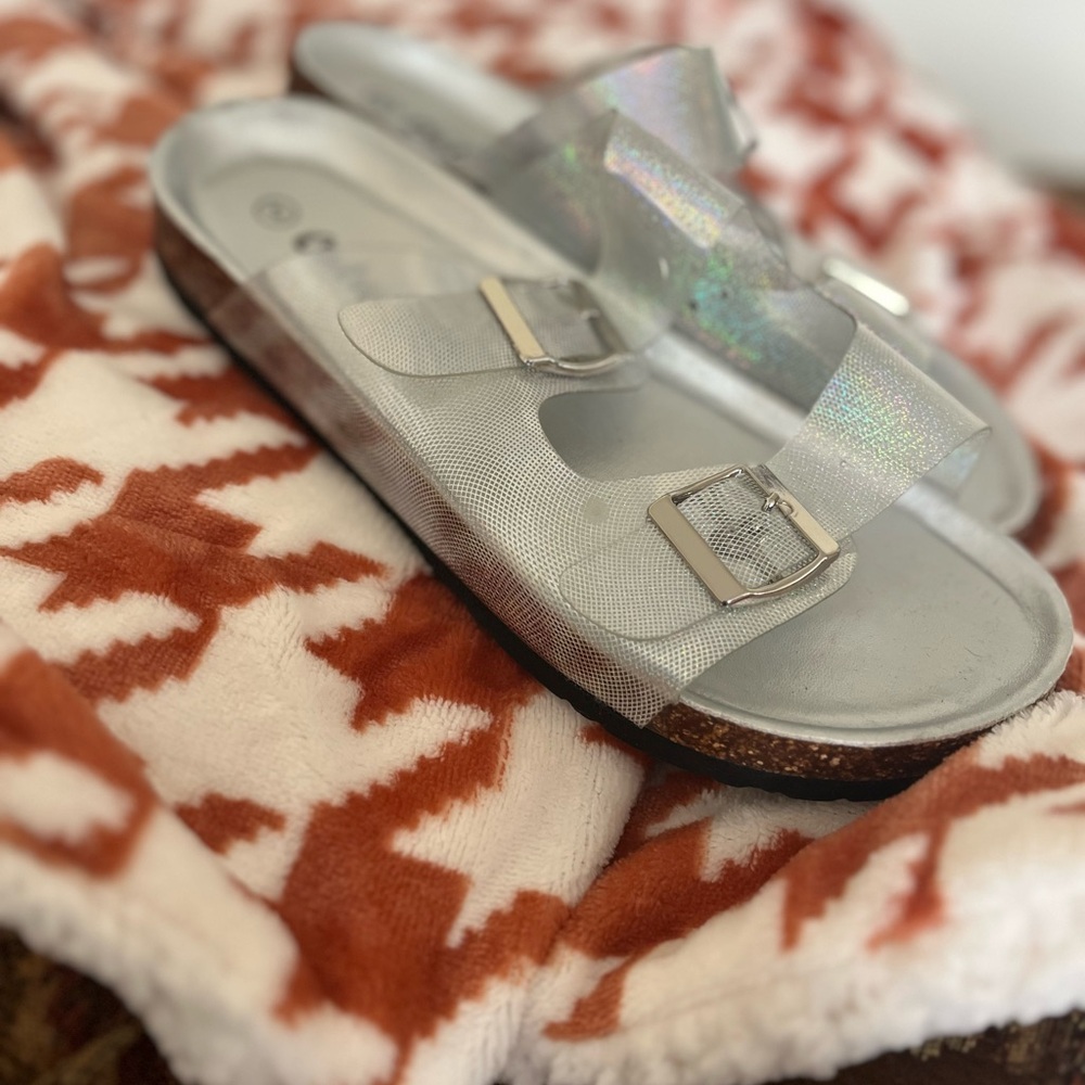Kids Silver Sandals